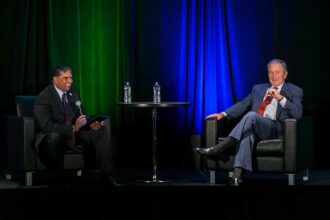 Exela CEO Dr. Phanesh Koneru Interviews President George W. Bush at Becker’s Healthcare Conference